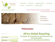 Tablet Screenshot of africaglobal-recycling.com